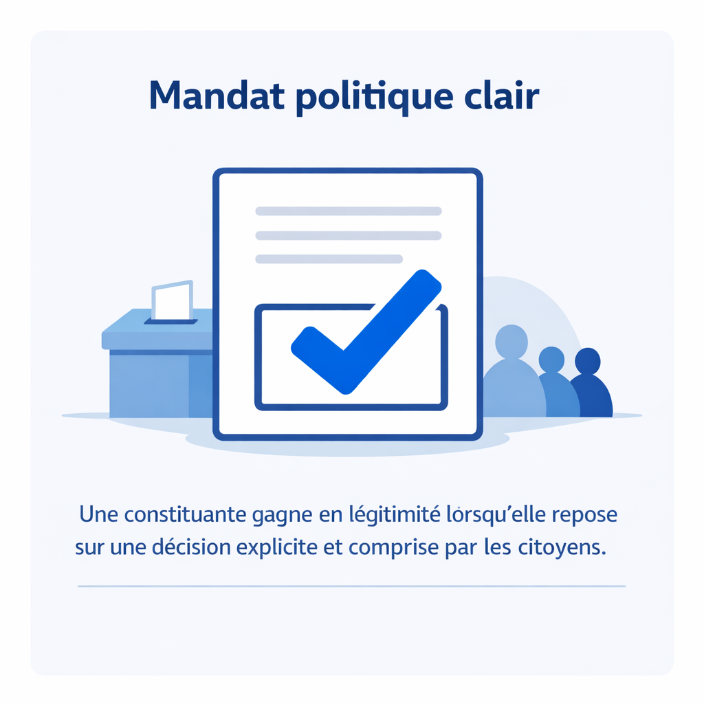 Mandat politique clair